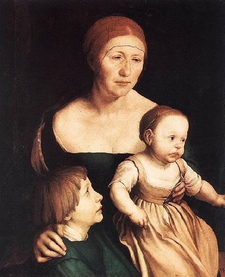 Hans holbein the younger The Artist's Family oil painting image